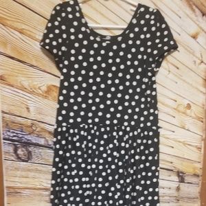 Dot Dot Smile Lucy Twirl Dress Black Dot 12 14